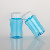 Bouteilles de pilules en PET transparentes personnalisées de 150 cc de qualité alimentaire avec bouchon à vis