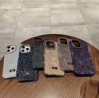 Étuis de téléphone portable personnalisés de luxe avec paillettes brillantes, antichoc, en TPU PC de 2,0 mm d'épaisseur pour S24 Ultra et pour 11/13/15/16