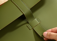 Carpeta de Documentos de Cuero PU A4 con Logotipo Personalizado, Portafolio Impermeable para Negocios, Organizador de Archivos Profesional para Regalos Corporativos