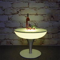 Table basse couleur changeante avec télécommande Led, v, moderne, table basse