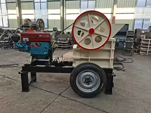 Concasseur à mâchoires diesel mobile et portable avec roulement, haute productivité, moteur AC, capacité maximale de 3-9 t/h pour le concassage de pierres, de minerai et de charbon - Product Image 2