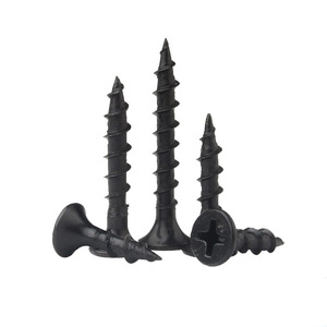 Premium Blackened &amp; Hardened Phillips Countersunk <strong>Wood</strong> <strong>Screw</strong> Heavy Duty Coarse Thread For Furniture M4 Durable Fastening - Product Image 1