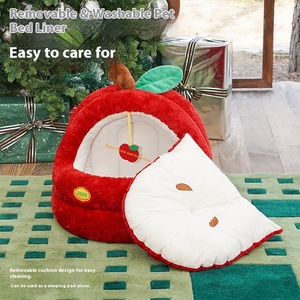 מיטת חורף איכותית מפלנל עמיד בצורת ריבוע, מרווחת, מתאימה לכלבים קטנים וחתולים, ידידותית לסביבה, עמידה, ניתנת לכביסה במכונה, באריזת קרטון, לשימוש פנימי. - Product Image 3