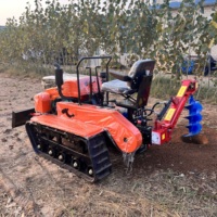 Mesin Pertanian Mini 25hp/35hp/50hp, traktor pertanian kecil dengan trek karet inti komponen mesin tersedia untuk dijual