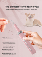 Dernier modèle de nettoyeur dentaire ultrasonique portable pour animaux de compagnie, éliminateur de tartre et de plaque dentaire pour chiens, machine de blanchiment des dents pour chiens avec LED et 5 outils