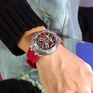 3D Skeleton Luminous Waterproof Quartz <b>Watch</b> Men Drop Shipping Ready to Ship Fashion Business Wristwatch with Date Display - Product Image 4