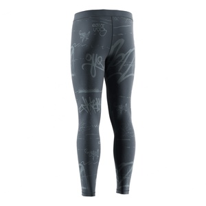 Pantalones de Compresión de Alto Rendimiento para Hombre, Transpirables, de Secado Rápido, con Costuras Planas para Grappling y Golpes - Product Image 5