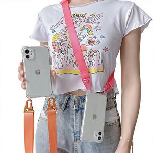 <span class=keywords><strong>Funda</strong></span> transparente para teléfono <span class=keywords><strong>con</strong></span> cordón/<span class=keywords><strong>cuerda</strong></span> para <span class=keywords><strong>iPhone</strong></span> 17 16 15 14 Pro Max <span class=keywords><strong>13</strong></span> 12 11 XR, correa cruzada tipo collar, cubierta trasera transparente - Product Image 2