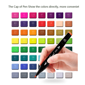 Oem cixi Superior cồn dựa trên đầy màu sắc sơn Bút Đánh Dấu 168 màu sắc thiết lập bao gồm Vàng & Sliver cho nghệ thuật đánh dấu - Product Image 5