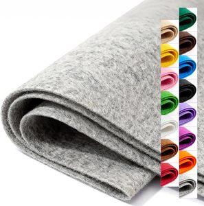 Feutre rigide gris 1 mm, grande feuille de tissu en feutre pour l'artisanat - Product Image 1