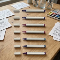 Marqueurs acryliques 12 couleurs pour l'école et les cadeaux d'affaires - pour la peinture, le dessin et la coloration