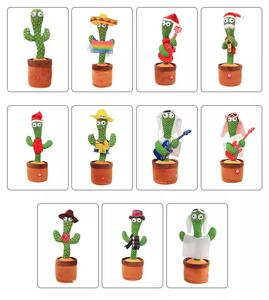 OEM ODM-muñeco de peluche de <span class=keywords><strong>Cactus</strong></span> para niños, muñeco de peluche suave, para cantar canciones, recargable, pequeño, cantidad mínima - Product Image 2
