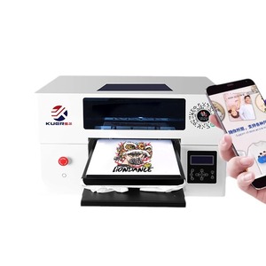 Imprimante numérique textile Kuer Digital Direct To Garment (DTG) Kr 9118, impression couleur à plat pour tissus, t-shirts et vêtements avec code QR WeChat - Product Image 1