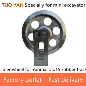 Kant Stock Graafmachine Onderstel Onderdelen Ledige Wiel Voor <span class=keywords><strong>Yanmar</strong></span> Vio15 Geleidingsrol Mini Digger Onderdelen Ym15 Looprol - Product Image 5