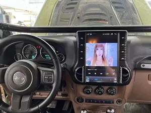 Tesla tarzı 12.1 "Android araba radyo Jeep Wrangler için 3 JK 2011-2017 için araba Video Stereo multimedya oynatıcı GPS navigasyon