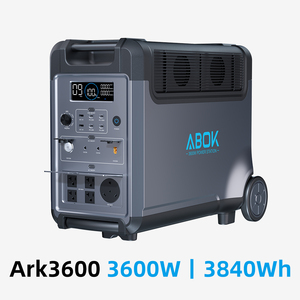 ABOK 3600W Pure Sine Wave <b>Solar</b> <b>Generator</b> Station US/EU Portable Home Use Remote Control Car/<b>Solar</b> Panel Flashlight MPPT Cigar - Product Image 1