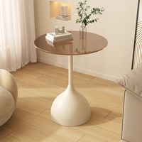 Table basse moderne de luxe avec plateau en verre et structure en acier, écologique, convertible, facile à nettoyer, pour salon, appartement, chambre, bureau