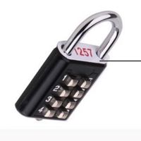 Serrure électronique à clavier en alliage de zinc pour valise et casier de gym, cadenas à combinaison tactile à 10 chiffres, modèle XL-012
