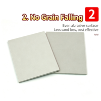 Bloc de ponçage en éponge EVA Fortunebrasive 140x110x5mm, forme rectangulaire, grain 240-3000, carbure de silicium, surface incurvée, OEM, pour coques de téléphone, bois