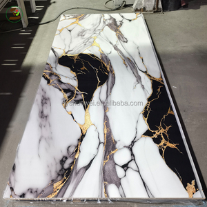 Panneau mural <span class=keywords><strong>en</strong></span> PVC imitation marbre, résistant aux rayures et au feu, design moderne et élégant, imperméable, pour <span class=keywords><strong>la</strong></span> décoration de <span class=keywords><strong>la</strong></span> maison - Product Image 1