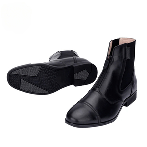 Stivali equestri in vera pelle stivali corti da <span class=keywords><strong>equitazione</strong></span> calzature da <span class=keywords><strong>equitazione</strong></span> in stile inglese resistente Jodhpur stivali stabili - Product Image 1