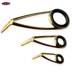 Ensemble de guides de <span class=keywords><strong>canne</strong></span> à pêche en or ultra légers TN09 Anneaux en céramique à haute brillance Guides de <span class=keywords><strong>canne</strong></span> à pêche Accessoires de <span class=keywords><strong>remplacement</strong></span> - Product Image 3
