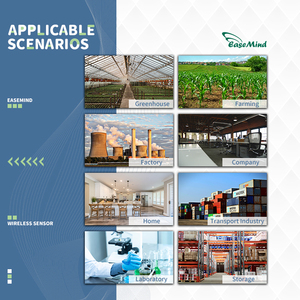 Système de gestion des bâtiments avec alarme à détecteur de mouvement et 4 ensembles de capteurs industriels sans fil de température et d'humidité - Product Image 4