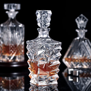 Hxglass Cristal Whisky Conjunto Com Garrafa Copo De Vinho Elegante Garrafa De Whisky 750ml - Product Image 5