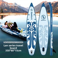 Planche de paddle gonflable en PVC épaissi avec technologie Drop Stitch pour adulte (SUP) – Idéale pour le ski nautique, le yoga, le surf aquatique, les voyages et la compétition