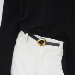 Nuevo Cinturón Delgado para <span class=keywords><strong>Mujer</strong></span>, Ajustable, Simple, Versátil, Retro, con Hebilla de Aleación - Product Image 1