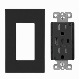 Receptáculo USB NEMA 5-15r de Amé<span class=keywords><strong>rica</strong></span>, toma de Corriente Dual USB, toma USB de 120V, <span class=keywords><strong>enchufe</strong></span> de cargador USB, lista UL - Product Image 1