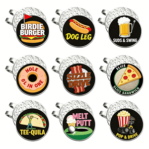Nouveautés : Marqueurs de balle de golf 3D personnalisés par sublimation, type jeton de poker, marqueurs de balle de golf pièce <span class=keywords><strong>d</strong></span>'<span class=keywords><strong>or</strong></span> - Product Image 3