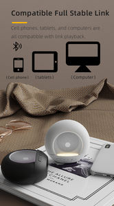 ไฟกลางคืนรูปพระจันทร์ขนาดเล็ก RGB Ambient 5w ลำโพงบลูทูธไร้สายแบบพกพา รองรับ FM และ TF Memory - Product Image 3