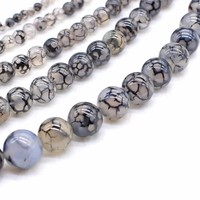 Perles rondes en jade Dong Ling multicolores naturelles en vrac, vente en gros, fournitures pour la fabrication de bijoux, bracelets et colliers DIY