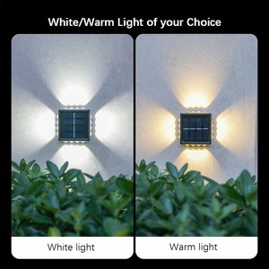 Luces Solares de Jardín para Exteriores, Impermeables, 10/12/16 LED, Luces Solares de Jardín para Montar en Pared o <span class=keywords><strong>Cerca</strong></span>, Encendido Automático Nocturno, Duraderas - Product Image 6