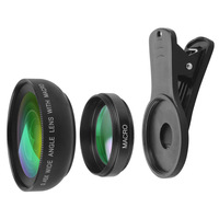 Kit d'objectif de téléphone 0.45x objectif Super grand angle Super Macro pour objectifs de caméra de téléphone portable Iso Android