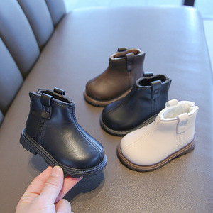 Bottes courtes décontractées pour bébé fille, mode enfant, antidérapantes, épaisses et chaudes pour l'automne et l'hiver - Product Image 1