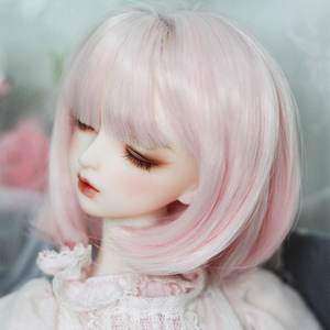 Groothandel Hand Wasbaar Korte <span class=keywords><strong>Bobo</strong></span> Blond Fashion Kleine Mooie Meisje Babypop 1/4 Pruik Met Pony - Product Image 6