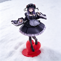 Figurine d'action avec base en coeur 1/12 échelle Anime FigureStanding Pose figurines d'action modèle décor de bureau