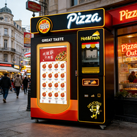 Distributeur automatique de pizzas personnalisé avec logo, 3ème génération, cuisson rapide, pour aire de jeux pour enfants, cinéma