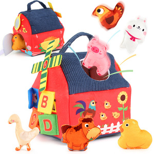 Giocattoli Educativi per <span class=keywords><strong>Bambini</strong></span> (4-6 Anni) con <span class=keywords><strong>Animali</strong></span> della <span class=keywords><strong>Fattoria</strong></span> in Peluche Corto e Alfabeto per l'Apprendimento Precoce - Product Image 2