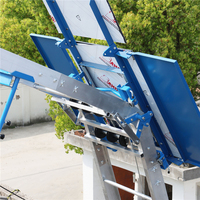 Équipement de levage de panneaux solaires sur toit de 19 m sur mesure, échafaudage en aluminium au design moderne, plaque PV, garantie 1 an pour bureau