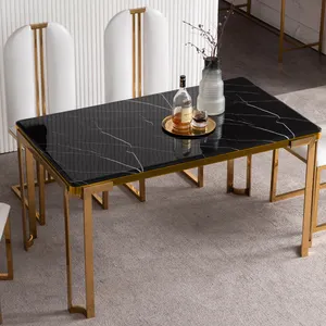יוקרה קלה פוסט-מודרני שולחן אוכל וכיסא שילוב עיצוב מינימליסטי צבע מותאם אישית