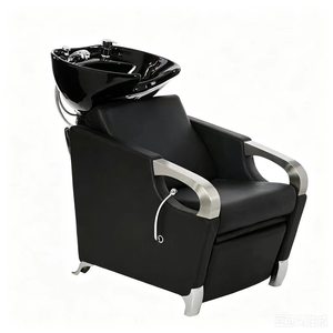 Fauteuil de lavage de luxe en cuir de haute qualité pour salon de coiffure et barbier - Vente en gros - Product Image 2