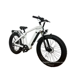 Big Power Mountain 15Ah Hidden Battery 750w Rear Motor Beach Cruiser Fat Tire Electric Hybrid Bike