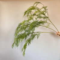 Plantes de fougère artificielles de 45.52 pouces verdure en plastique réaliste, décor de printemps pour le festival de mariage fête à la maison intérieur extérieur