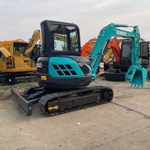 Kobelco <b>Mini</b> Excavator Track Type Blue Black Color Used Construction Equipment - Product Image 5