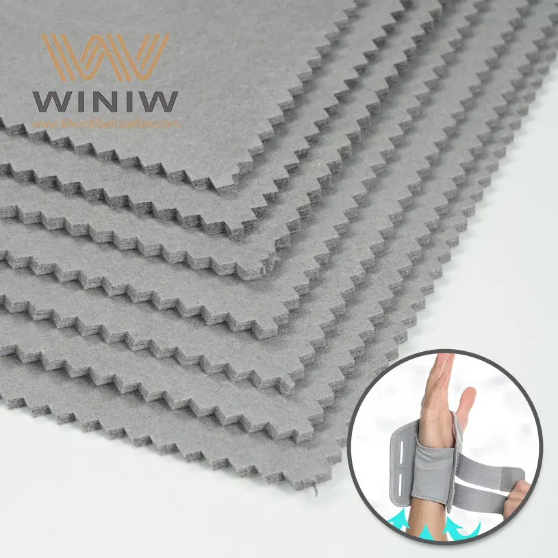 Material de cuero de imitación de gamuza de 2,4mm para zapatos ortopédicos
