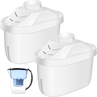 Cartucho de Filtro de Agua de Carbón Activado Profesional Comercial, Repuesto con Filtración de 0.5 Micras para Jarra de 100 GPD