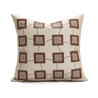 Housse de coussin géométrique moderne, taie d'oreiller tissée de luxe pour la maison, l'hôtel, le canapé, le salon, housse décorative douce